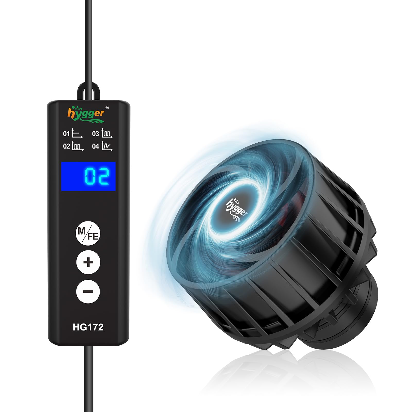 Hygger mini wave maker digital controller enables precise flow customization for tanks