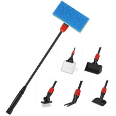hygger multi-use fish tank cleaner long-handle enables easy reach and thorough maintenance.