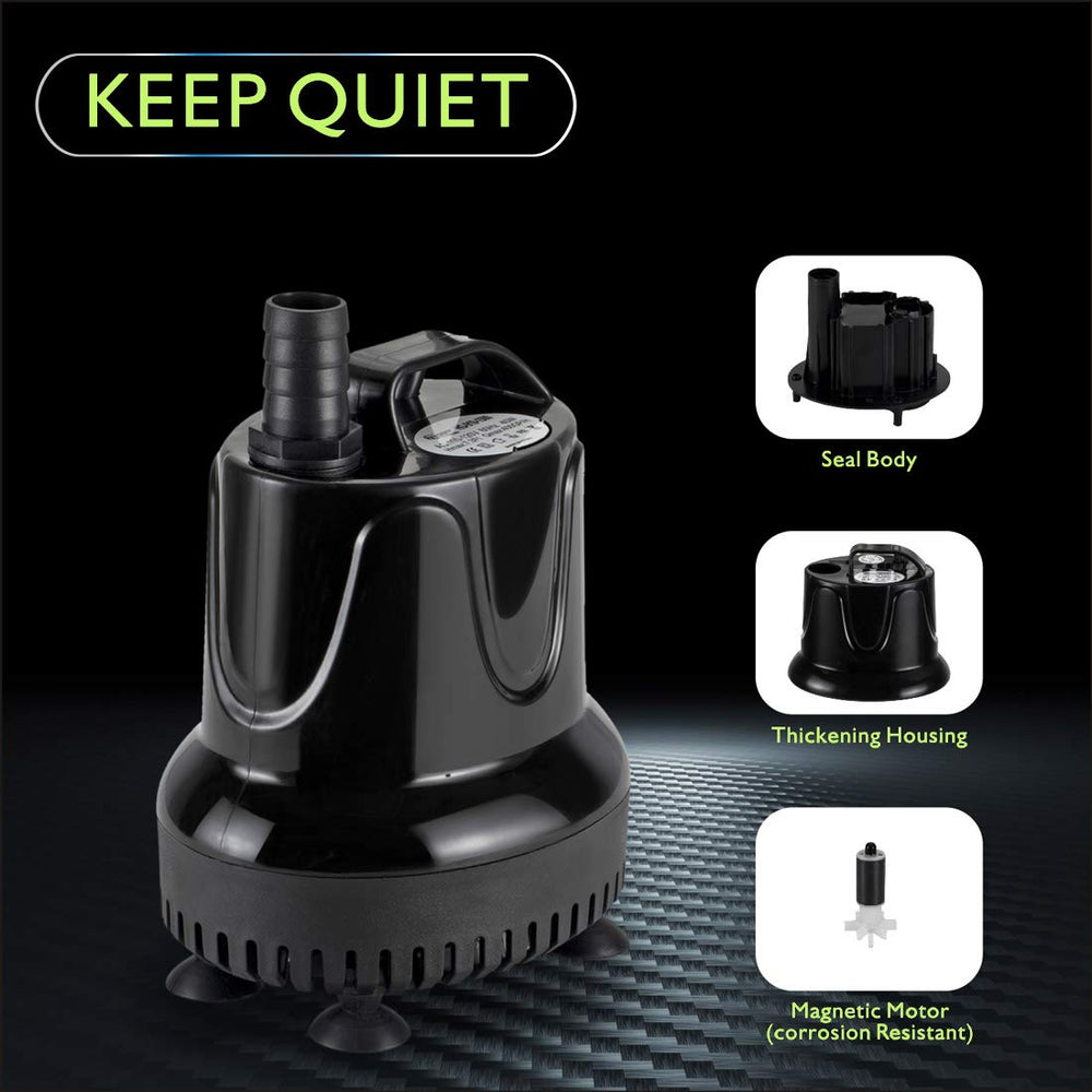Hygger quiet 40W motor ensures near-silent operation during transfers