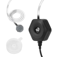 hygger Quiet Mini Pump compact design fits small betta tanks for discreet oxygenation.