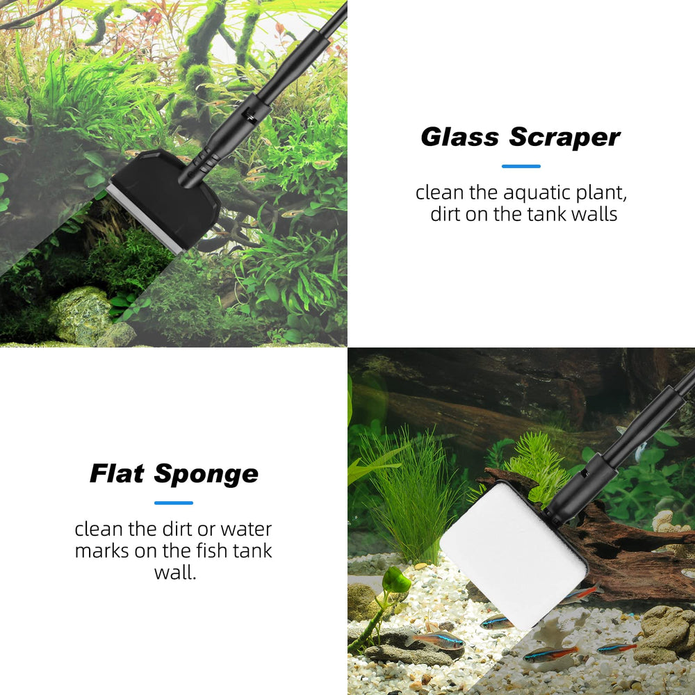 Hygger seaweed scraper for precise algae removal in tight spaces