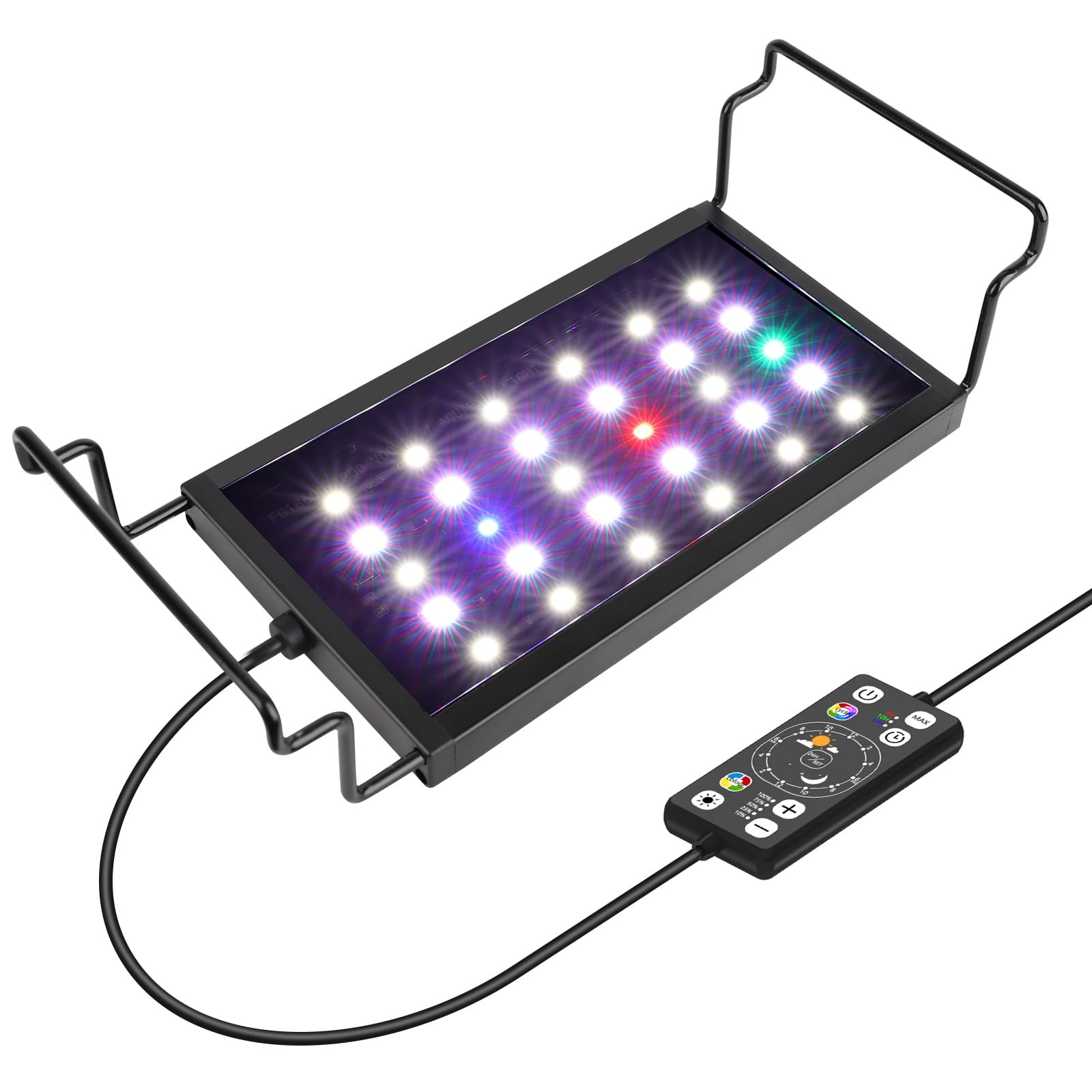 hygger small aquarium LED light setup enhances compact tanks with vibrant color.