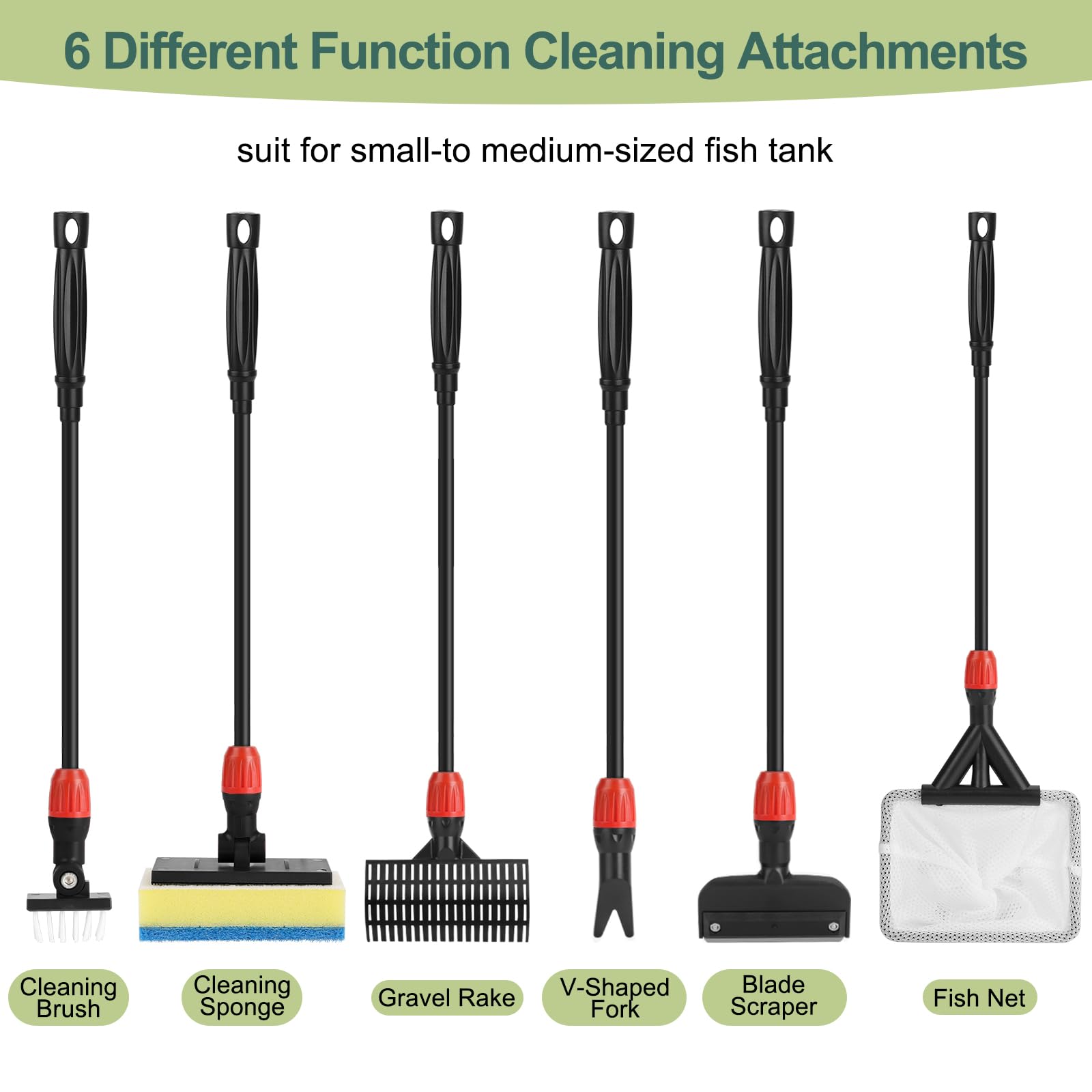 hygger v-shaped fork aquarium tool set supports plant reset during tank rearrangements.