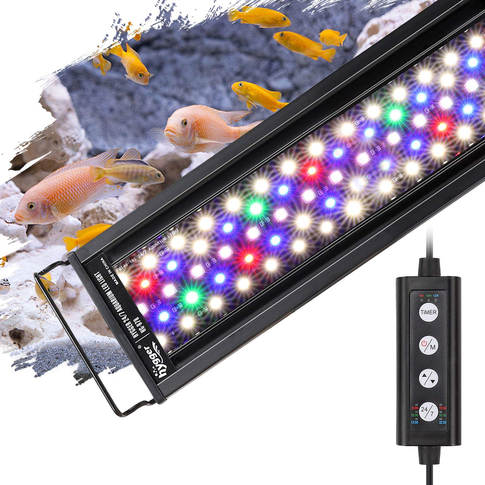 hygger waterproof LED beads allow easy cleaning and water exposure