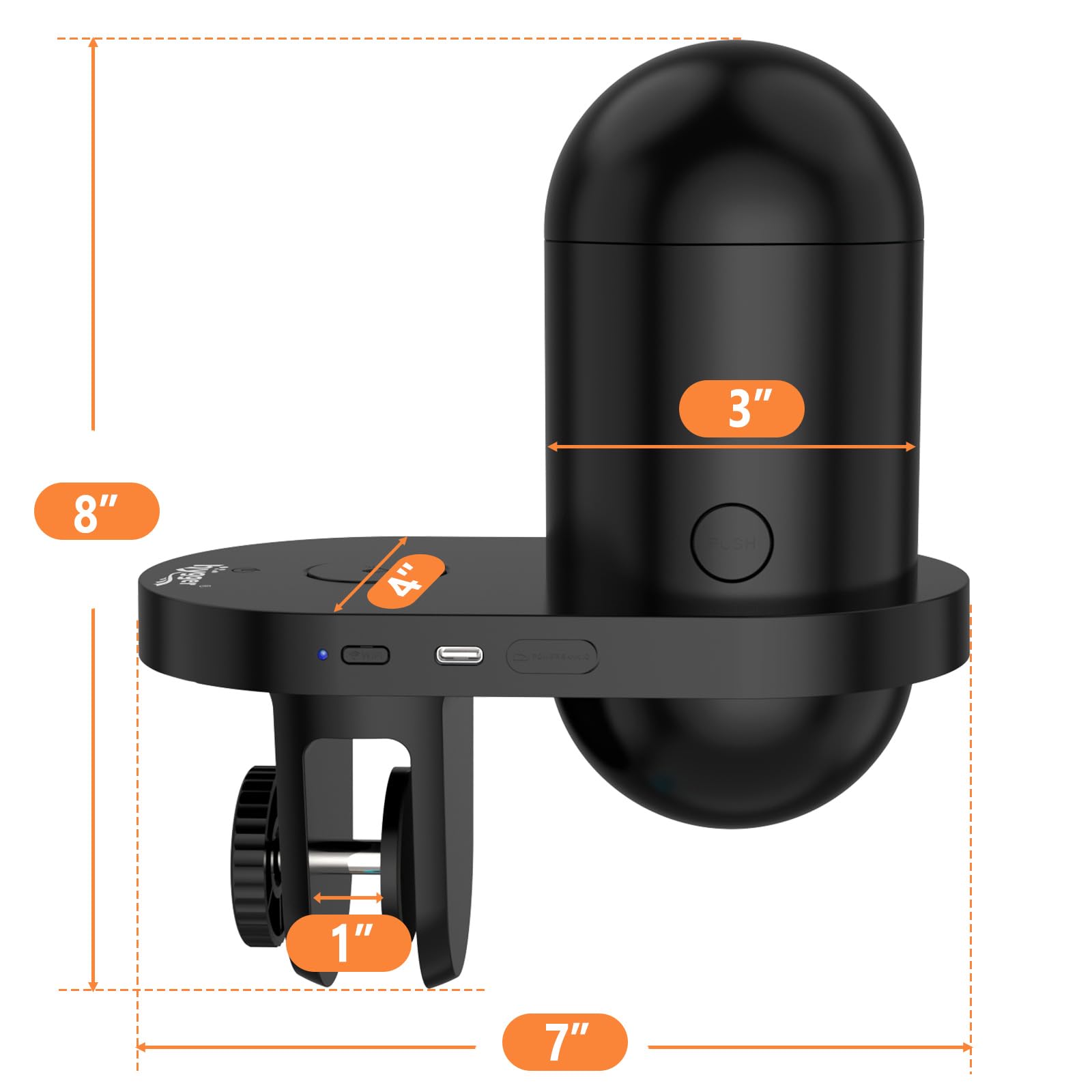 Hygger WiFi feeder base station illustrates stable placement on closed tanks.