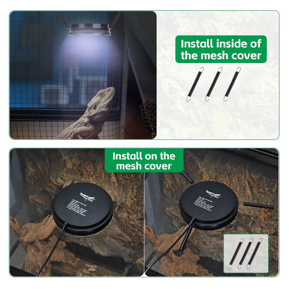 Hygger zoo compact UVB bulb 8W offers energy saving in reptile enclosures.