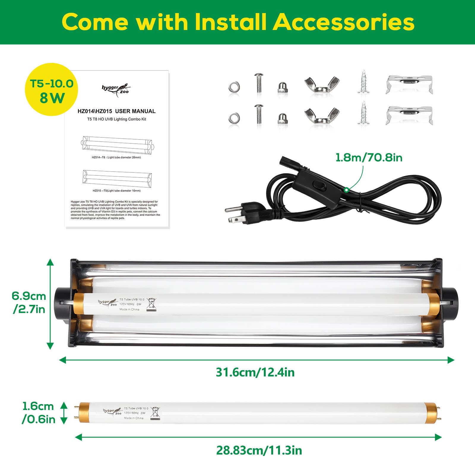 Hygger Zoo versatile for bearded dragons, tortoises, geckos and other reptiles
