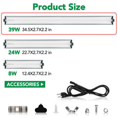 Hygger Zoo green combo kit—high UVB output for basking zones.