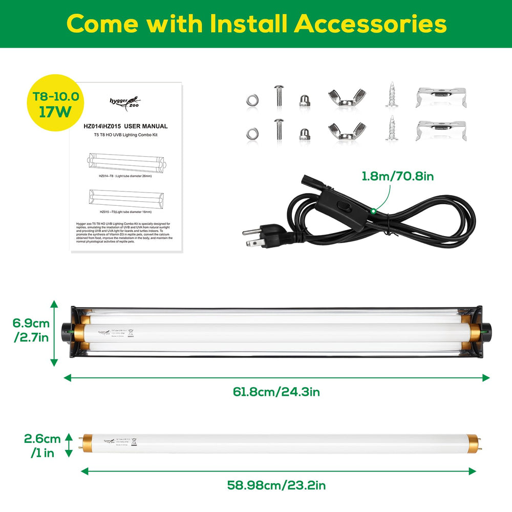 Hygger Zoo installation options for mesh cover or inside tank