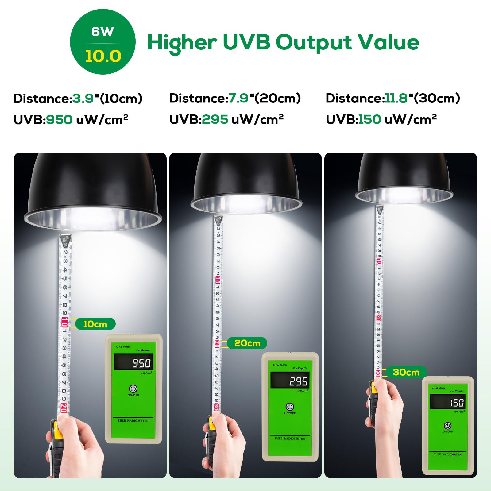 Hygger Zoo long-life UVB lamp with up to 1000 hours.