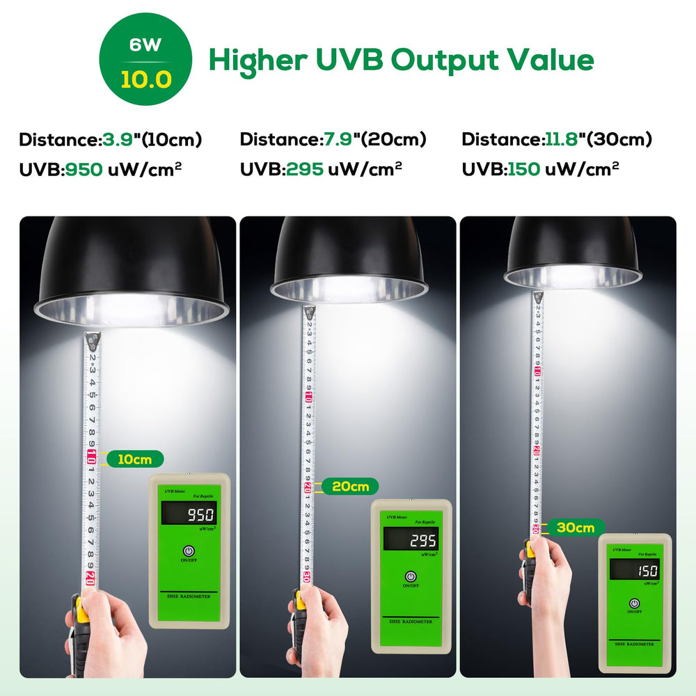 Hygger Zoo long-life UVB lamp with up to 1000 hours.