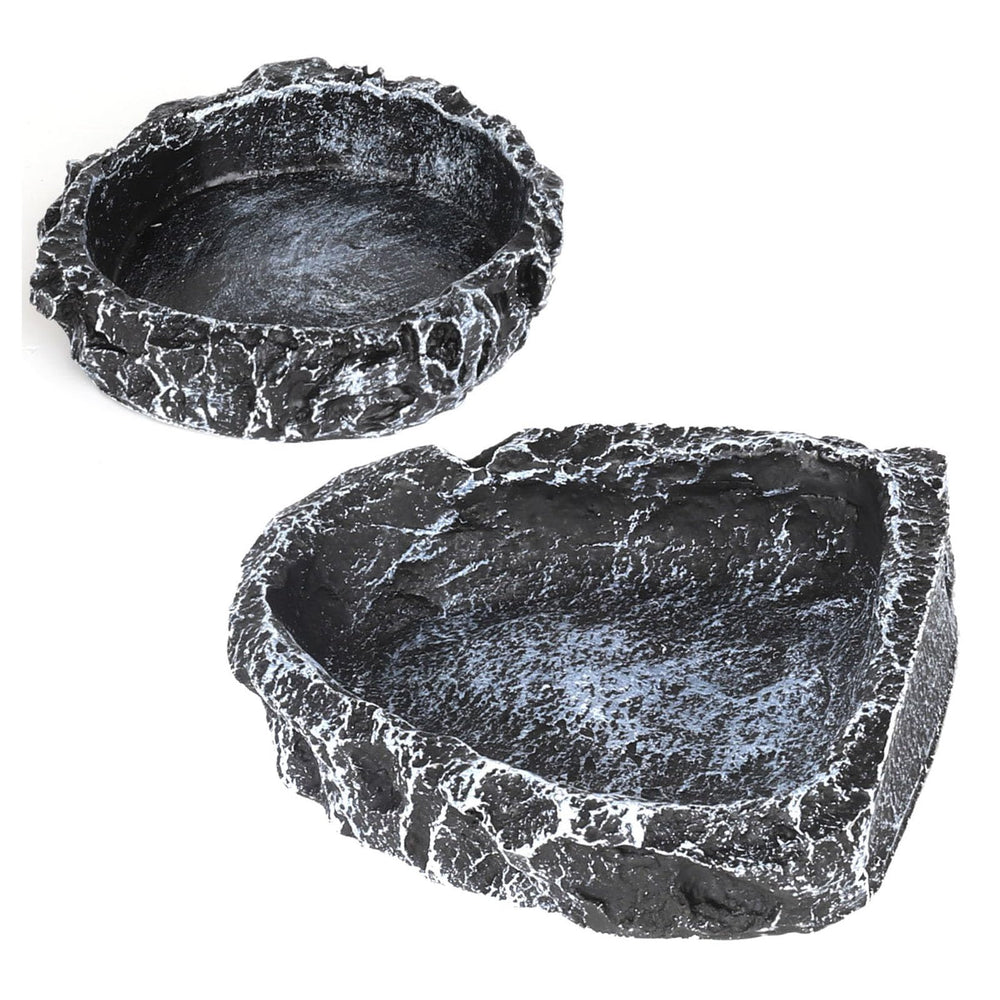Hygger zoo reptile water dish corner fits tight tanks for tidy feeding space.