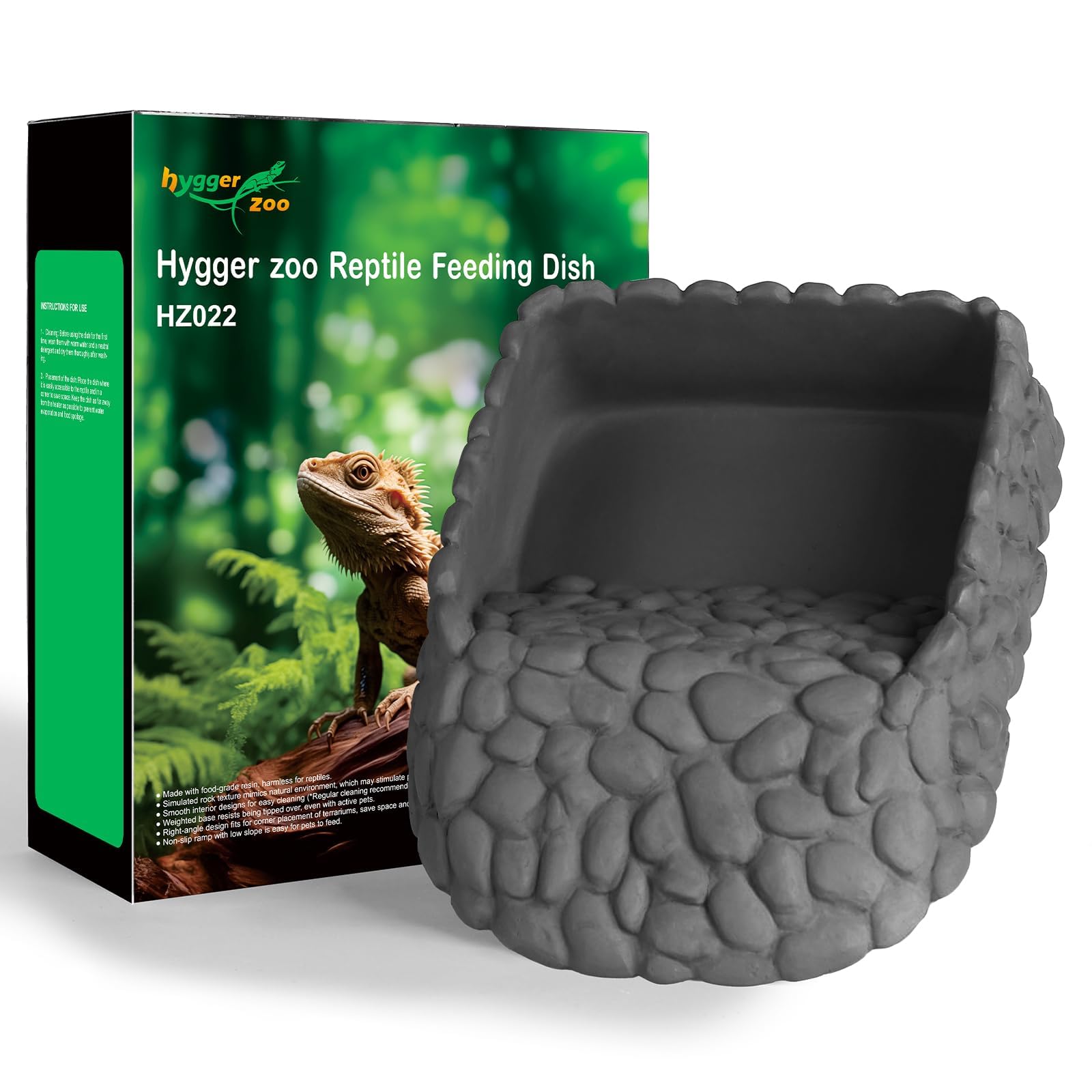 Hygger Zoo stable base reduces tipping and food waste