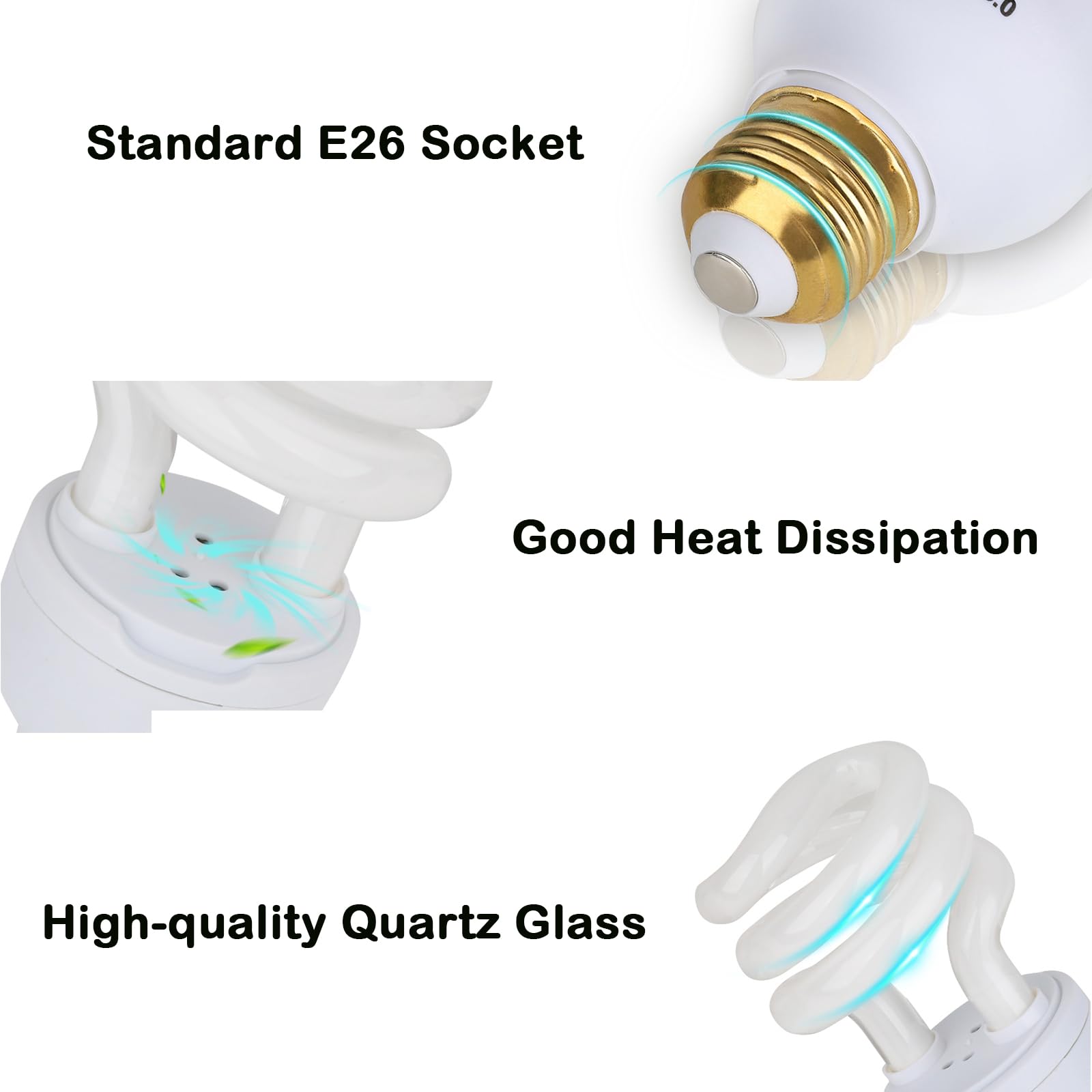 Hygger zoo UVB bulb durable terrarium setup ready for regular reptile care routines.