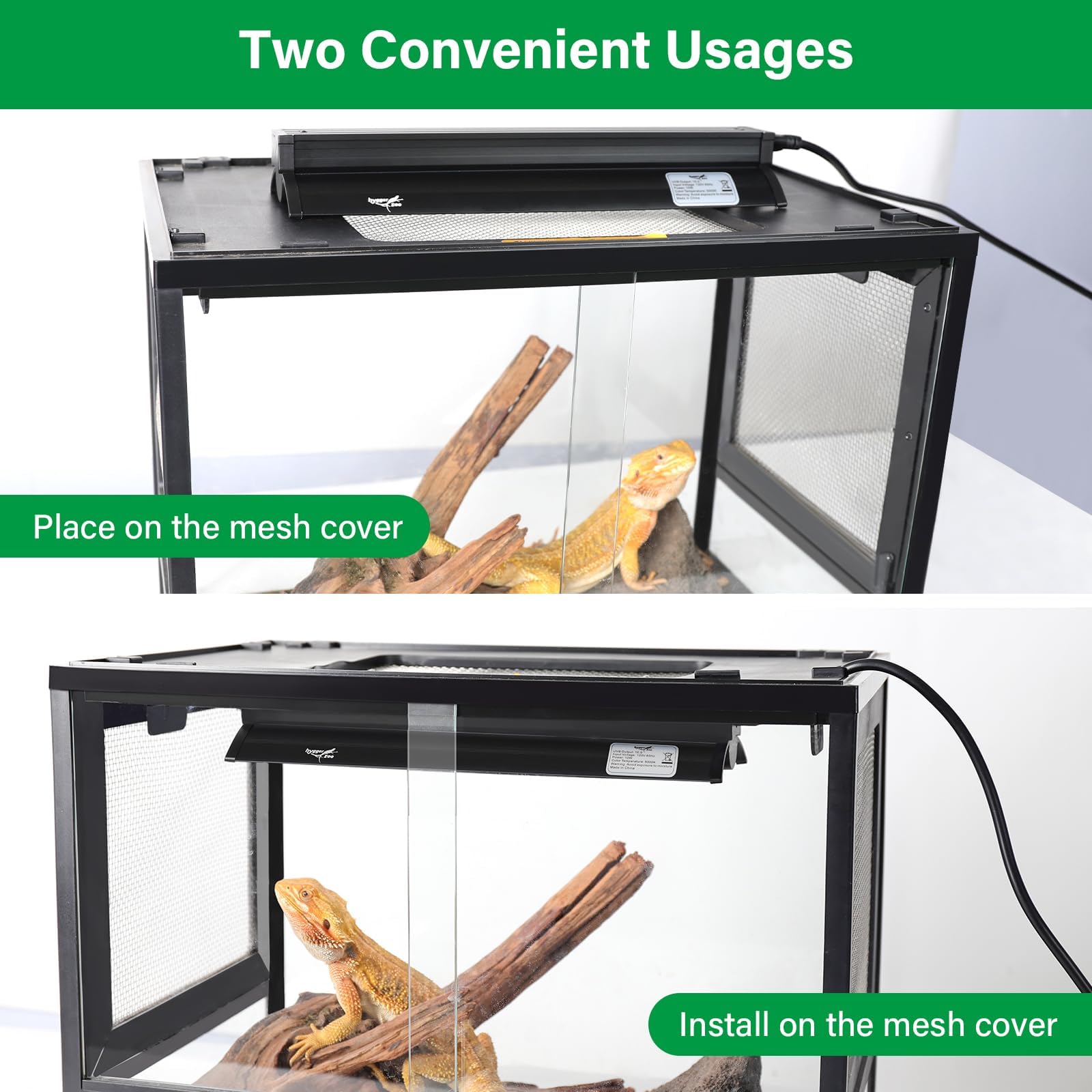 Hygger Zoo UVB Light energy-saving LED reduces power use while delivering UVB.