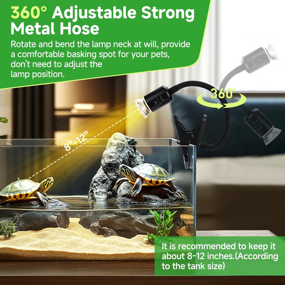 Hygger Zoo UVB reptile light providing essential rays for activity
