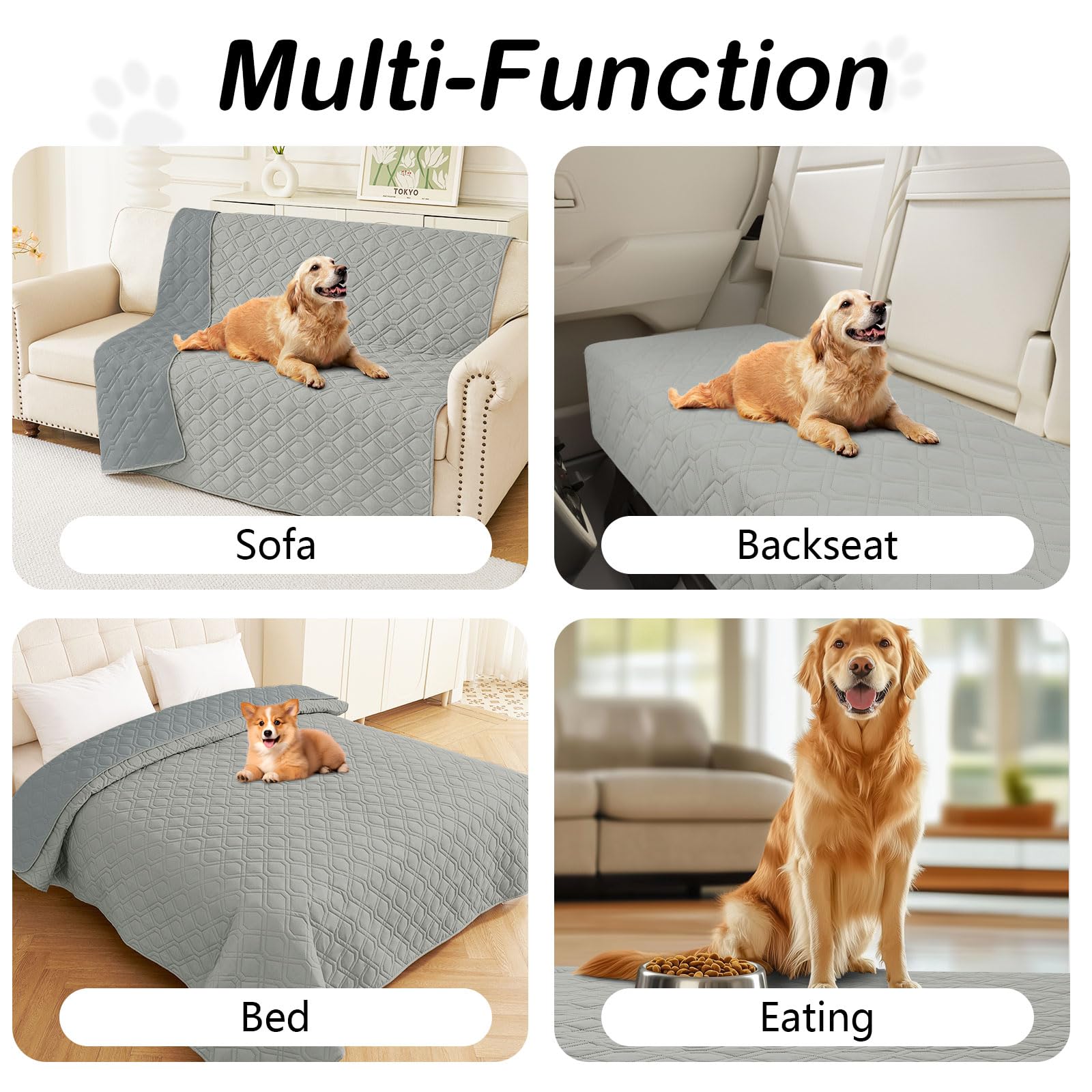 hyha dog blanket used on car seat to protect upholstery