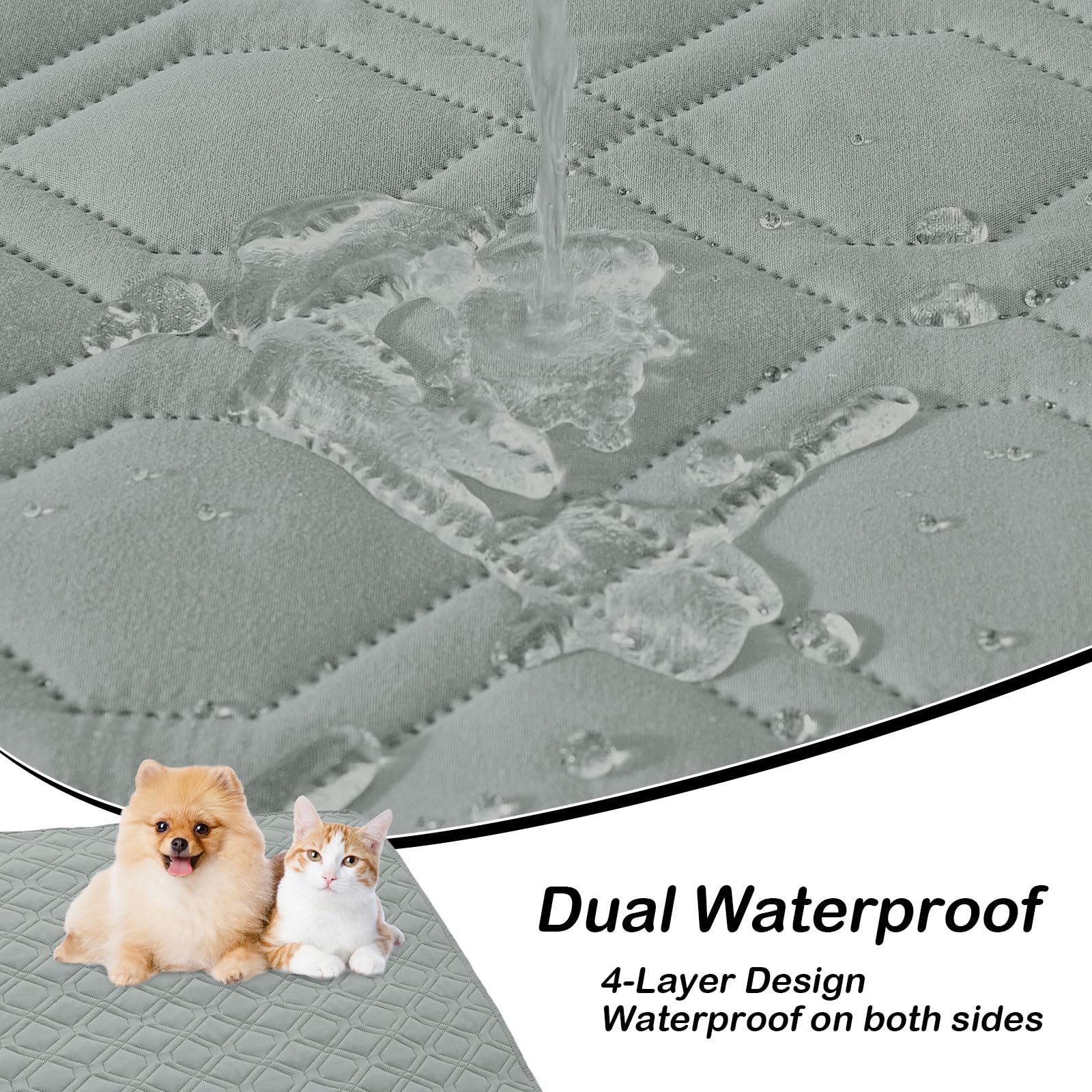 hyha double-sided color design dog blanket reverses to match decor