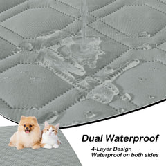 hyha double-sided color design dog blanket reverses to match decor