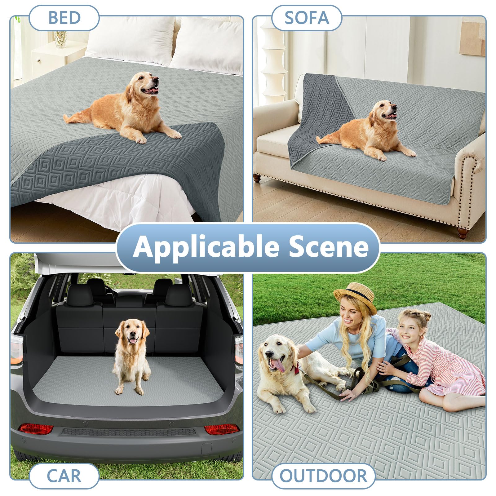 hyha easy-care dog blanket washable for quick cleanup after muddy adventures
