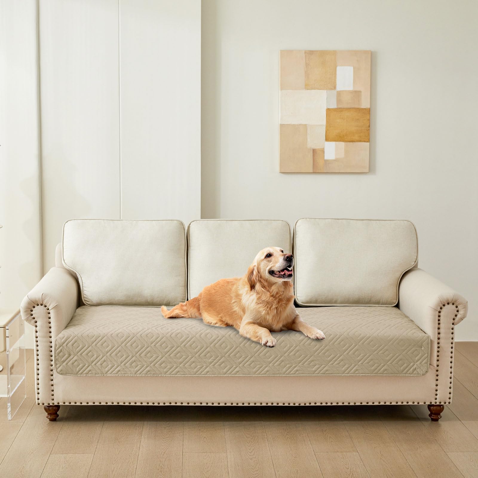 Hyha kennel use with waterproof blanket lining keeps pet area clean.