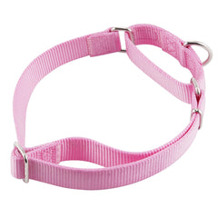 Hyhug martingale collar XL pink stitching close-up shows colorfast dye