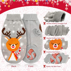 HYLYUN Cat Christmas Sweater Warm Knit Pack4 for holiday outfits