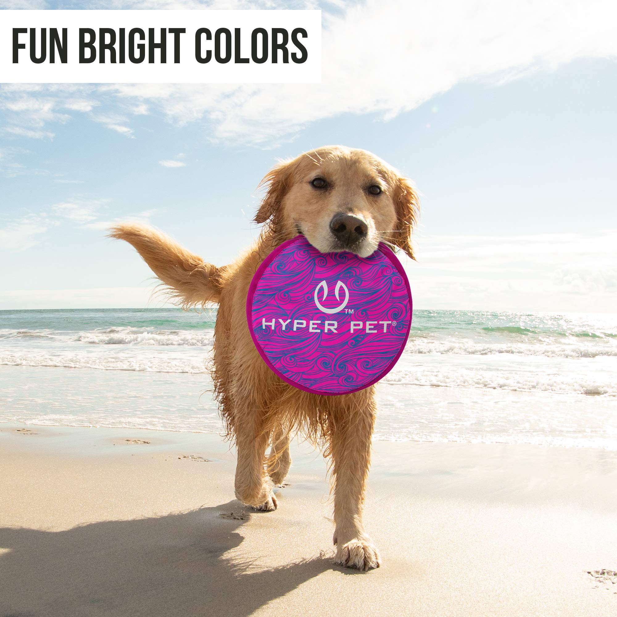 Hyper Pet Flippy Flopper closeup shows soft durable material safe on teeth.
