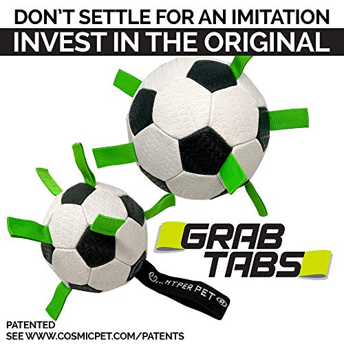 Hyper Pet Grab Tabs Ball packaging shows included needle and accessories