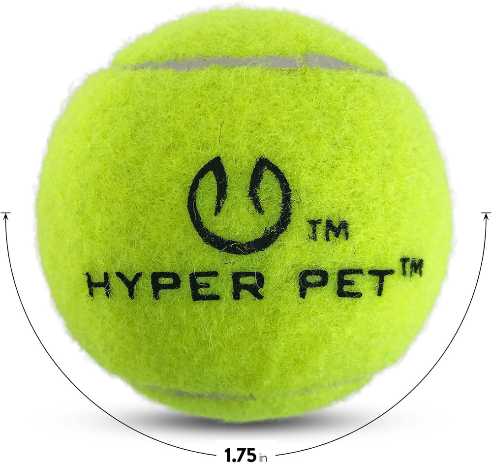 Hyper Pet mini tennis ball colors visible in bright pack for easy locating.
