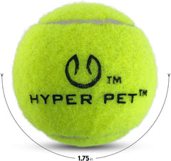 Hyper Pet mini tennis ball colors visible in bright pack for easy locating.