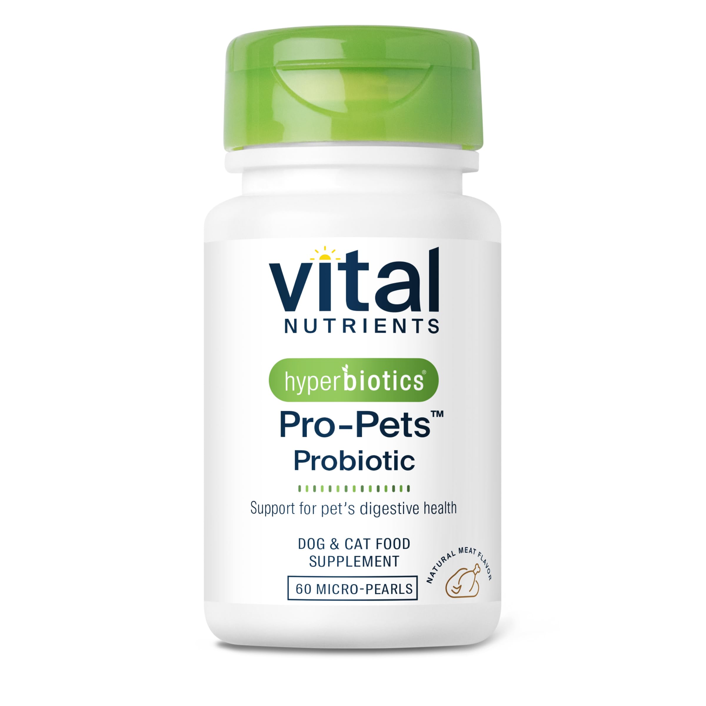 Hyperbiotics Vital Nutrients Pro Pets meat-flavor chew supports daily digestion