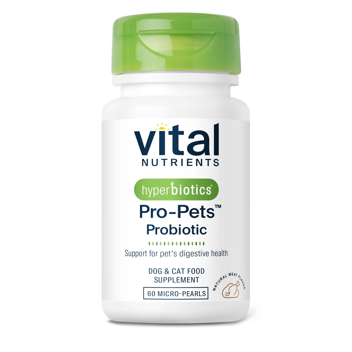 Hyperbiotics Vital Nutrients Pro Pets meat-flavor chew supports daily digestion