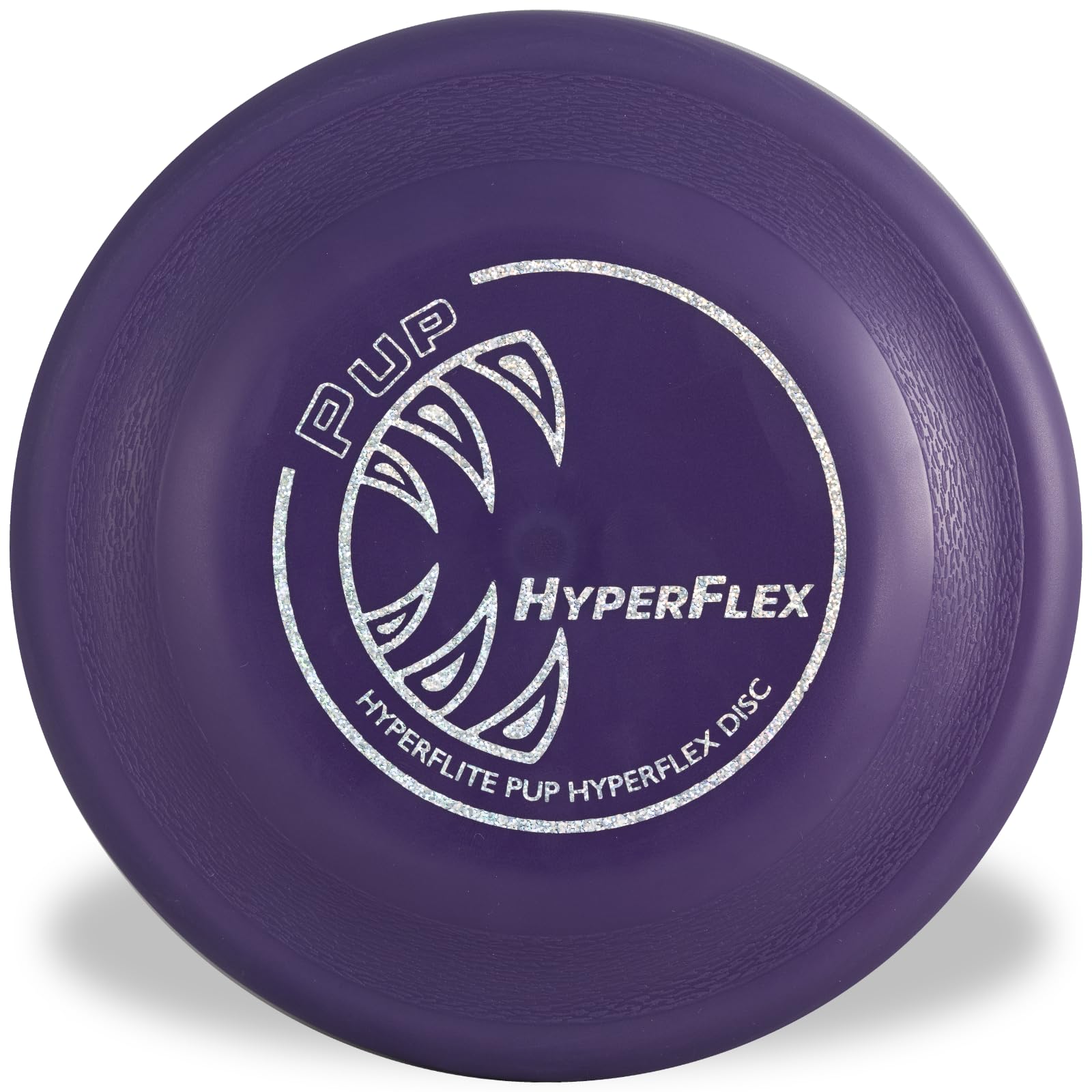 Hyperflite Pup Hyperflex Disc front view highlights dual low-profile grips for better control.