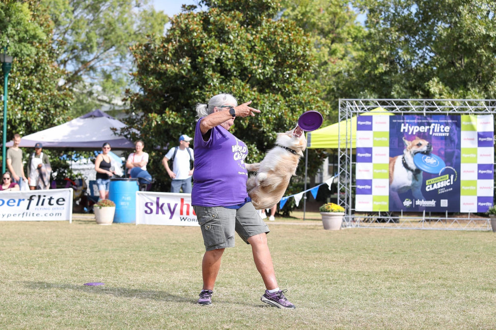 Hyperflite Pup Hyperflex Disc soft yet tough feel ideal for safe interactive play.