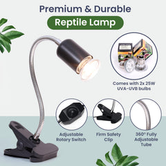 HYPESIDE large turtle tank kit uvb-lamp providing daylight-like cycle for activity
