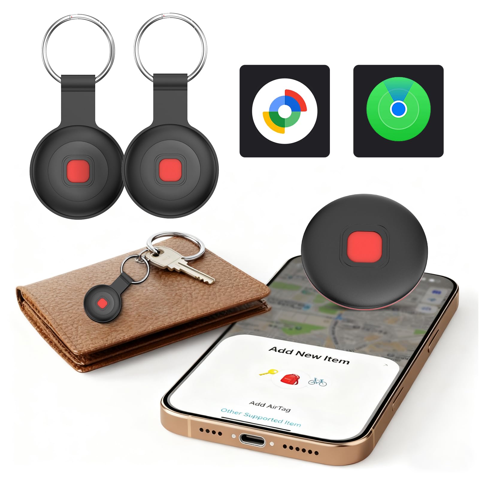 Hyphoon Air Tracker loud alert sound helps locate nearby items quickly