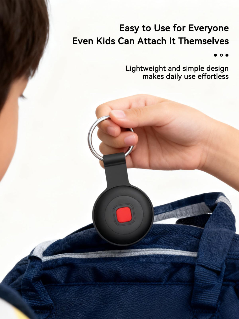 Hyphoon Air Tracker attached to luggage for travel peace of mind