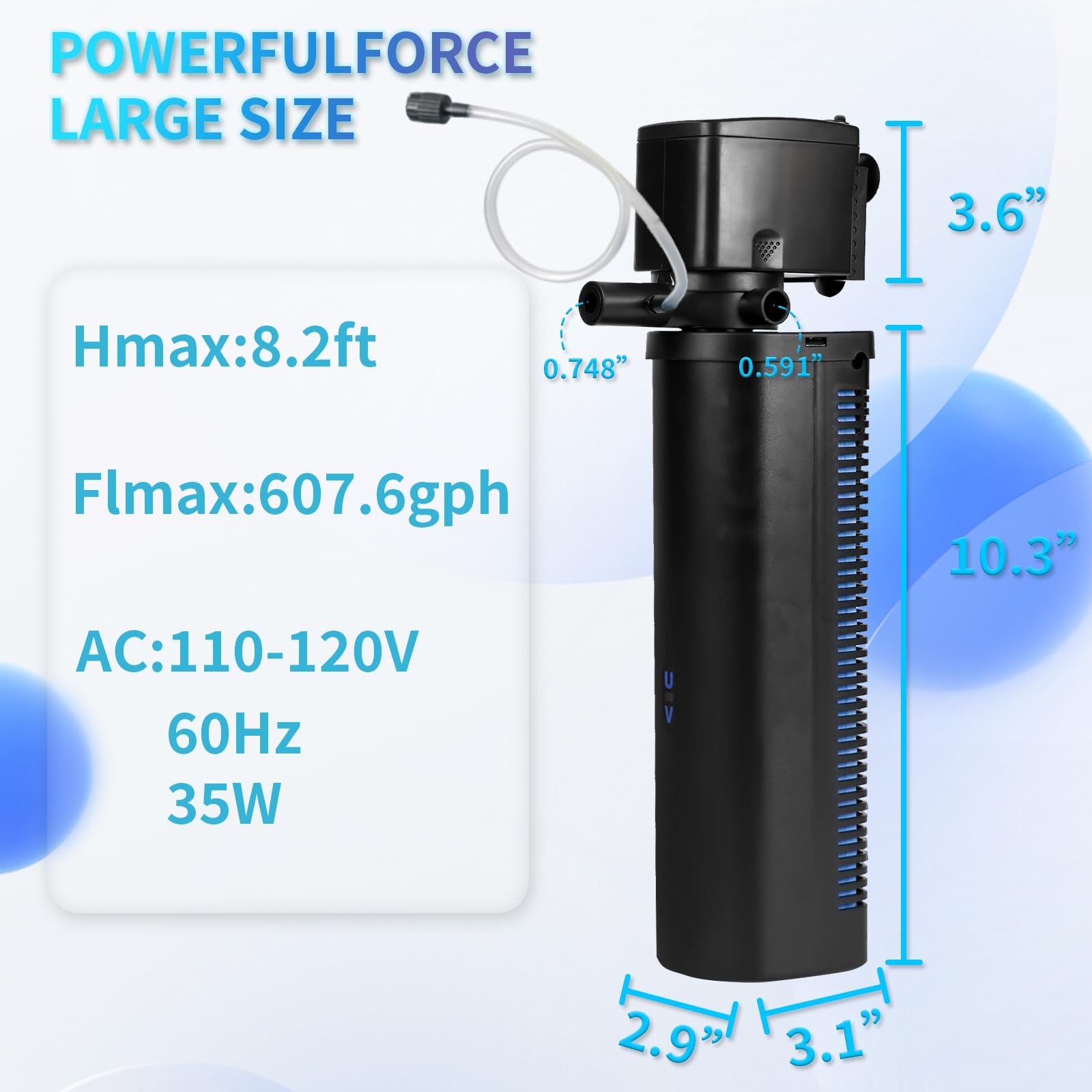Hypool wave-making action adds ocean-like motion for engaging tanks