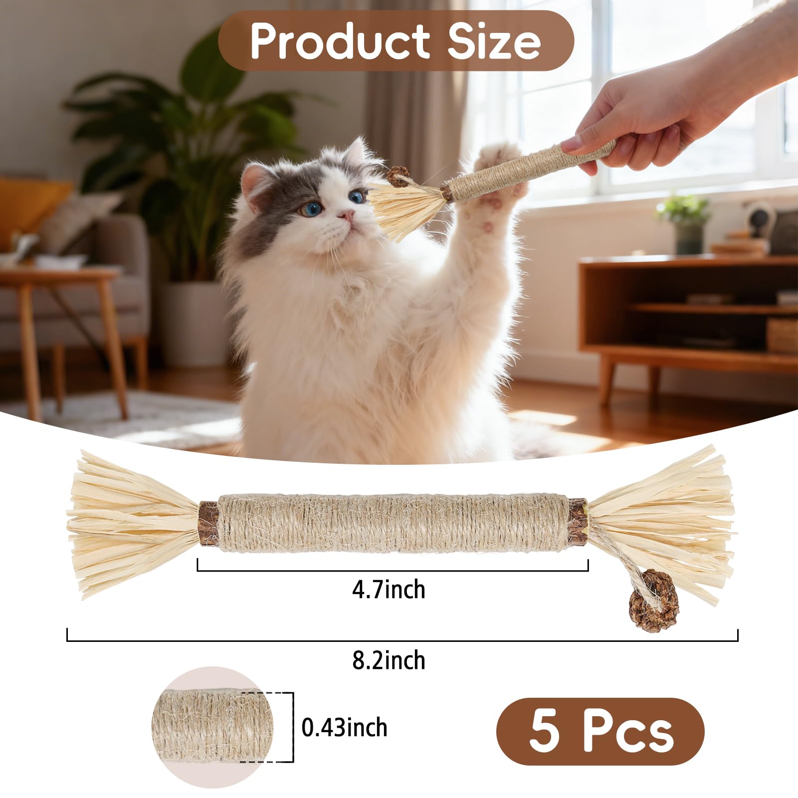 HYSDBAGS natural fiber chew texture – durable chew surface for interactive enrichment.
