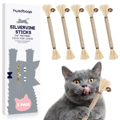 HYSDBAGS silvervine sticks toy pack – enticing scent for curious cats during playtime.