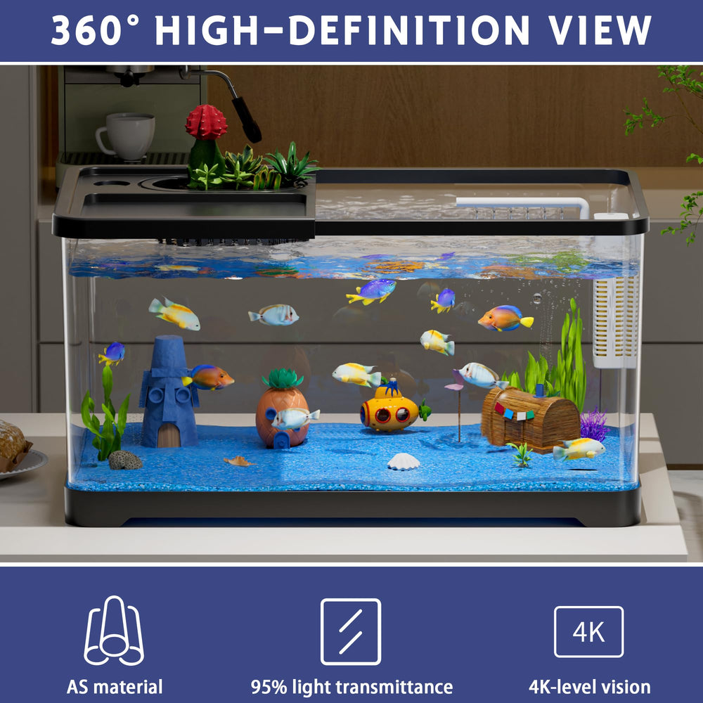 HYUVCX LED full-spectrum light showing white, warm, and blue mood lighting