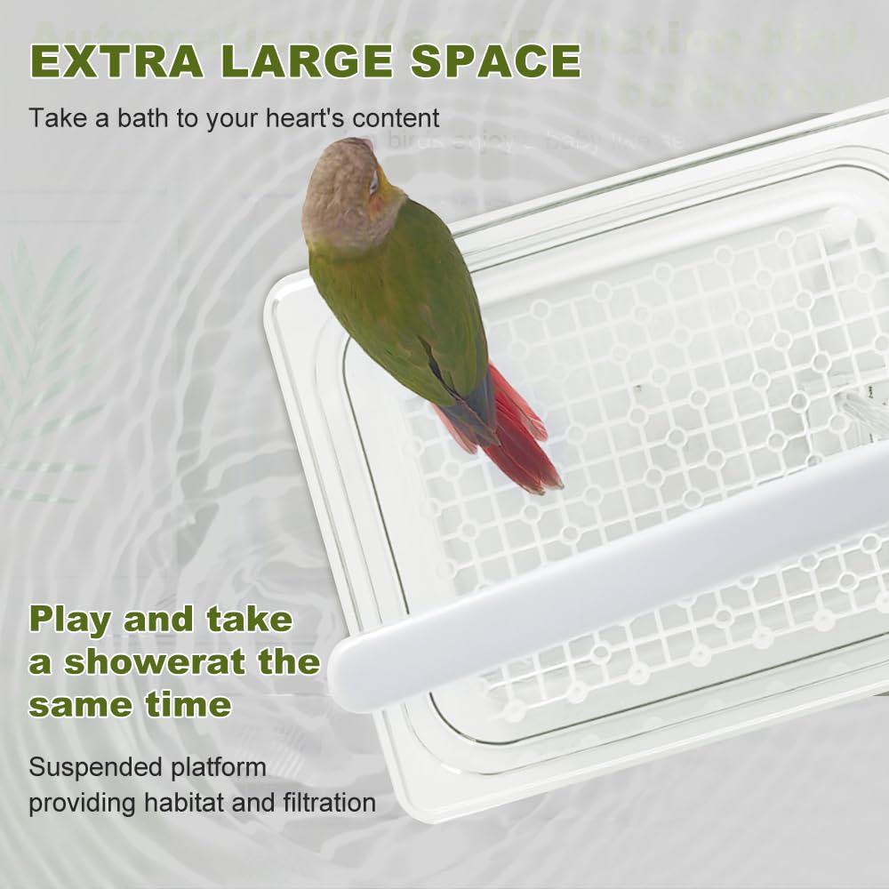 HZDZ LCPAW shallow 4-inch basin supports small birds with safe, accessible bathing.