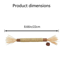 HZONGMINGZT catnip teething sticks 22cm ready for chewing and exploration.