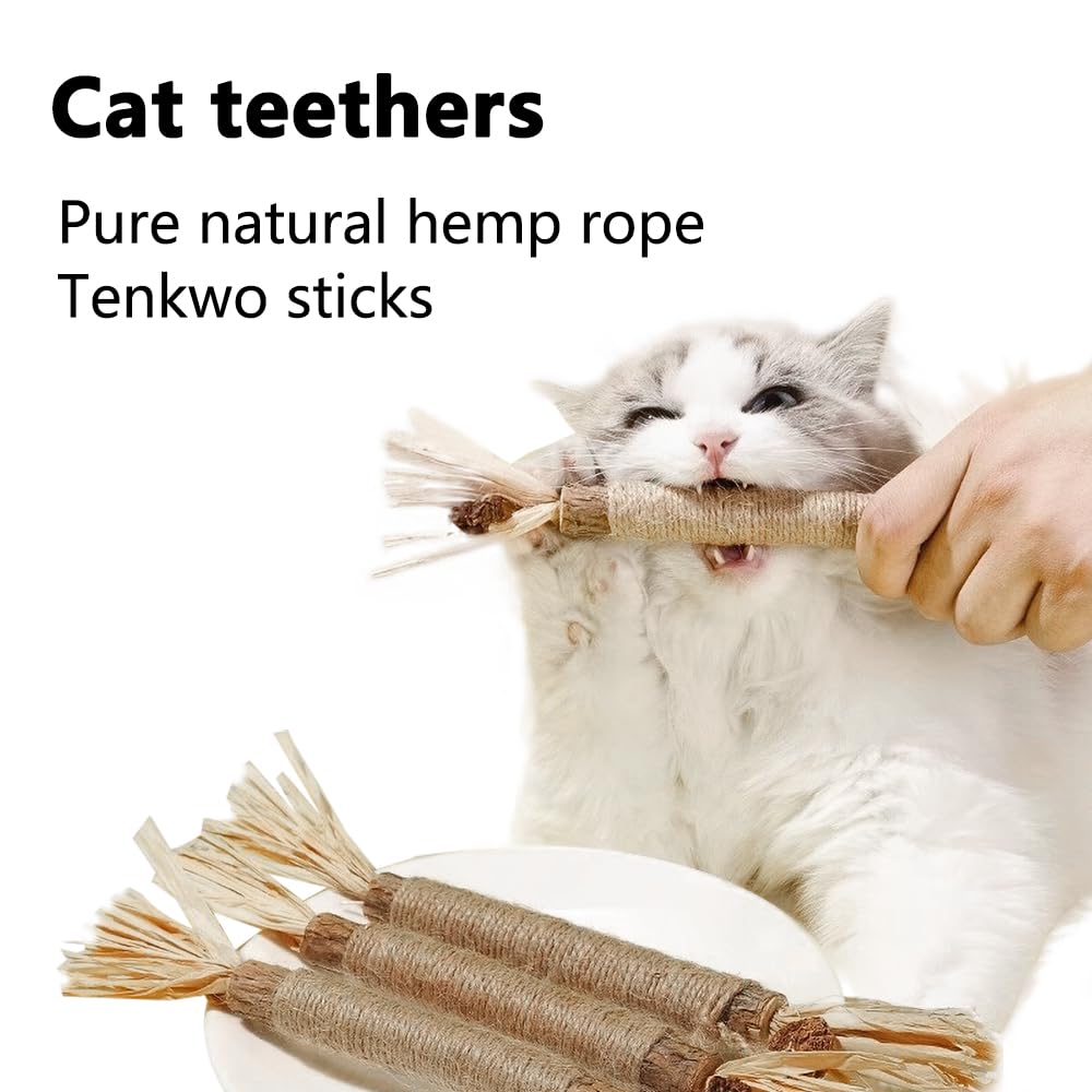 HZONGMINGZT six-pcs catnip sticks pack for kittens and adults.