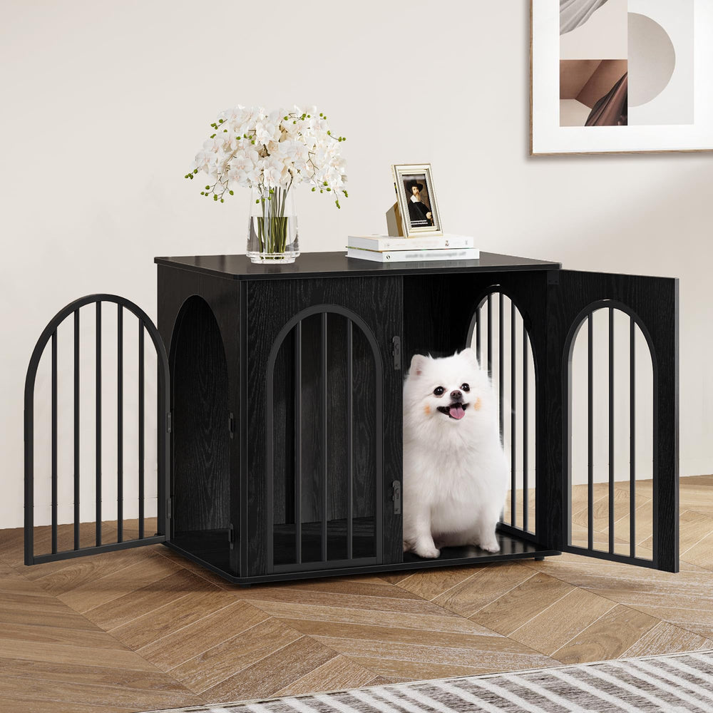 Hzuaneri arch-door crate detail showing space-saving, adaptable furniture look