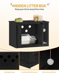 Hzuaneri barn-door style litter box blends farmhouse charm with practicality.