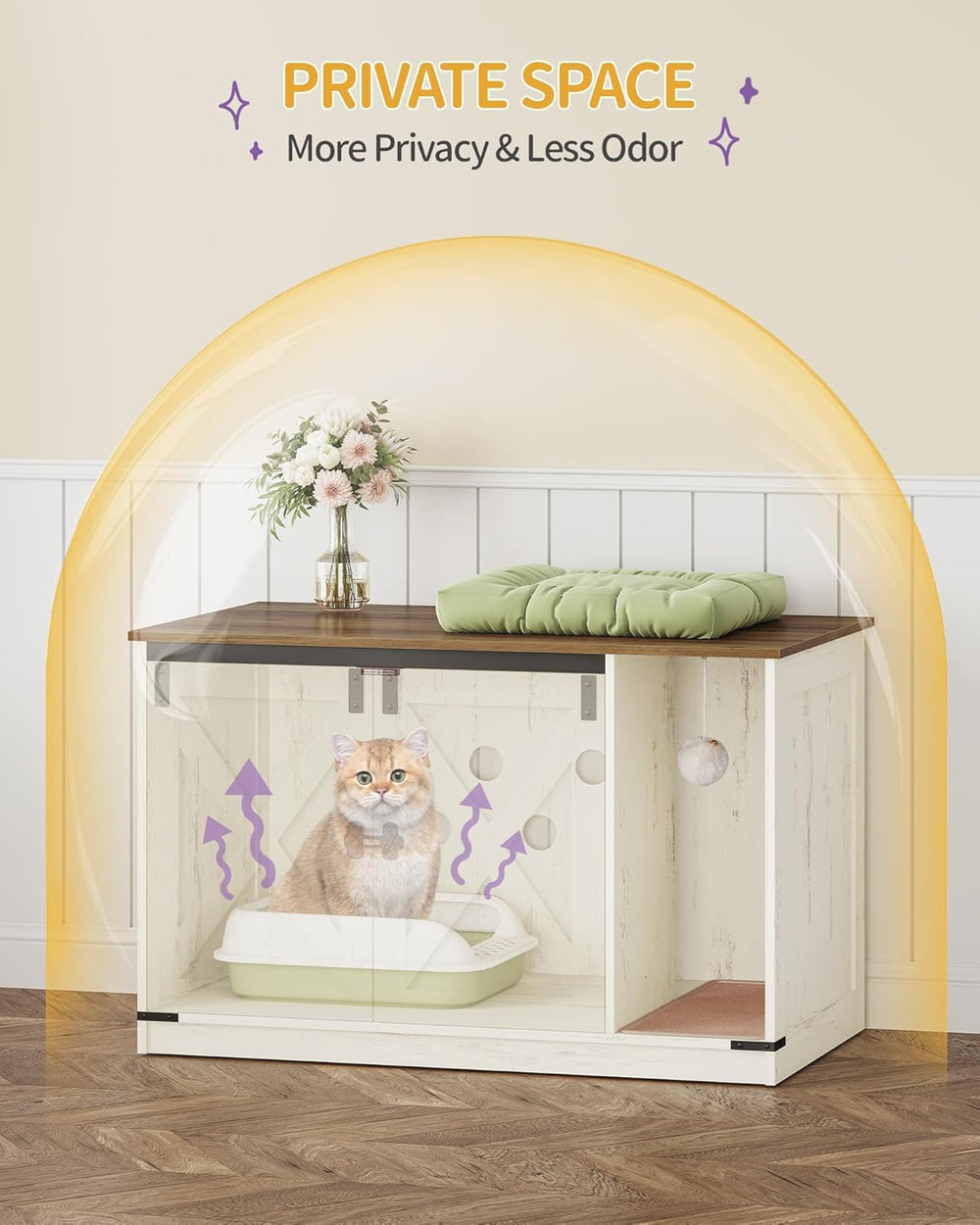 Hzuaneri cat-bell-scratching-ball provides playful enrichment during daily use