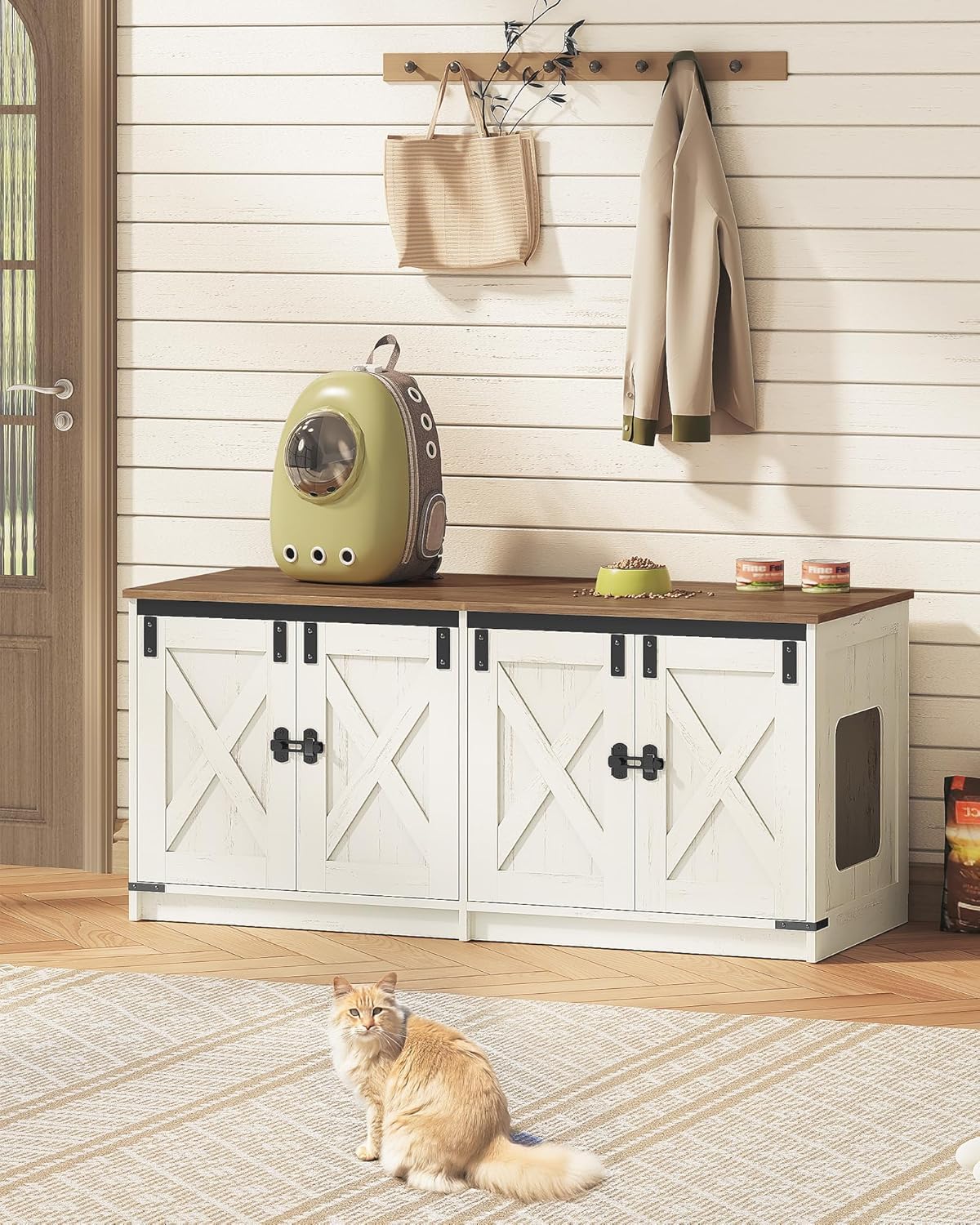 Hzuaneri rustic end-table style complements farmhouse decor