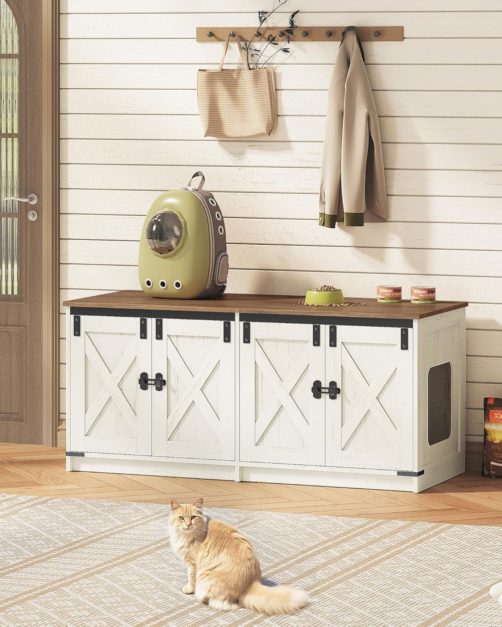 Hzuaneri rustic end-table style complements farmhouse decor